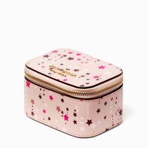 Kate Spade Staci Stars Twinkle Multi Pink Jewelry Travel Box Holder